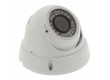 Bezpečnostní kamera s kopulovým krytem a varifokálním objektivem, bílá