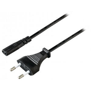 Napájecí kabel se zástrčkou Euro a konektorem IEC-320-C1, délka 5 m, černý