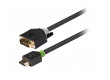 DVI–HDMI™ kabel, DVI-D zástrčka – HDMI™ konektor, 2 m, šedý