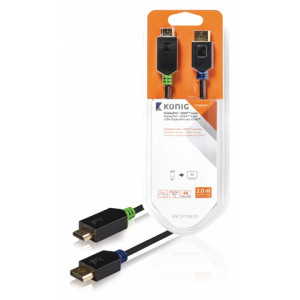 DisplayPort–HDMI™ kabel, DisplayPort zástrčka – HDMI™ konektor, 2 m, šedý