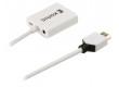 HDMI™ kabel s adaptérem, HDMI™ konektor – VGA zásuvka + 3,5mm výstup, 0,2 m, bílý