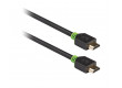 Vysokorychlostní HDMI™ kabel, Ethernet HDMI™ konektor – HDMI™ konektor, 1 m, šedý