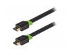 Plochý vysokorychlostní HDMI™ kabel, Ethernet HDMI™ konektor – HDMI™ konektor, 3 m, šedý