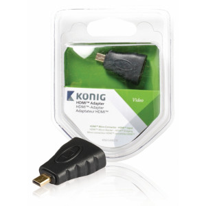 HDMI™ adaptér, HDMI™ Micro konektor – HDMI™ vstup, 1 ks, šedý
