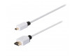 Vysokorychlostní HDMI™ kabel, Ethernet HDMI™ konektor – HDMI™ Micro konektor, 1 m, bílý