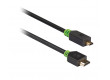 Vysokorychlostní HDMI™ kabel, Ethernet HDMI™ konektor – HDMI™ Micro konektor, 2 m, šedý