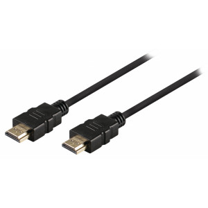 High Speed HDMI kabel s ethernetem a konektory HDMI – HDMI, 0,50 m černý