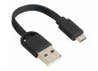Kabel micro USB 2.0 na klíče, zástrčka USB A – zástrčka micro USB B, 0,1 m, černý