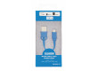 Kabel micro USB 2.0 na klíče, zástrčka USB A – zástrčka micro USB B, 0,1 m, modrý