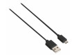 Kabel micro USB 2.0, zástrčka USB A – zástrčka micro USB B, 1 m, černý