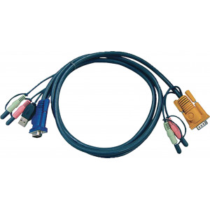 Kombinovaný kabel KVM VGA/USB/Audio speciální 1.8 m