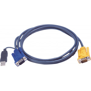 Kombinovaný kabel KVM VGA/USB speciální 1.8 m