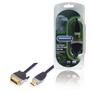 Kvalitní Kabel HDMI/DVI pro Přenos Digitálního Obrazu 1.0 m