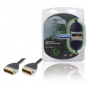 Kvalitní Kabel SCART pro Přenos Zvukového a Obrazového Signálu 3.0 m