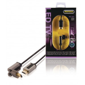 Otočný High Speed HDMI kabel s ethernetem a konektory HDMI – HDMI mini, 2,00 m, černý
