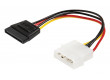 Redukční kabel interního napájení, zástrčka Molex - 15-pin zásuvka SATA, 0,15 m, více barev