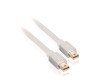 Vysoce výkonný propojovací kabel, zástrčka mini DisplayPort – zástrčka mini DisplayPort, 1,00 m, bílý