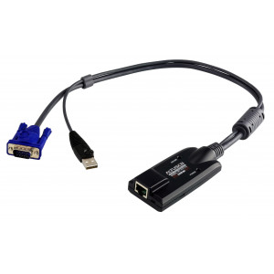Adaptér USB/VGA - kat.5e/6 KVM