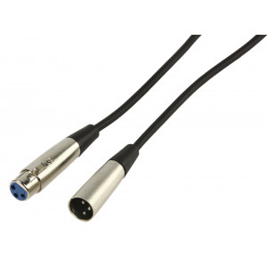 Kabel xlr/f 3 pin -<gt/> xlr/m 3 pin, 6m
