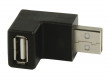 Úhlový adaptér 90° zástrčka USB 2.0 A – zásuvka USB A