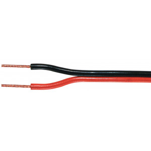 Kabel repro 2x0.75mm - černý/červený, 100 m