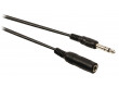 Prodlužovací stereo audio kabel s jackem, zástrčka 6,35 mm - zásuvka 6,35 mm, 5,00 m, černý