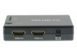 Ruční 4portový HDMI přepínač, 4x HDMI vstup – HDMI výstup, černý
