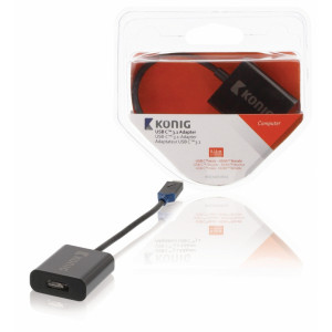 USB 3.1 redukční kabel, C zástrčka– HDMI zásuvka, 0,15m,