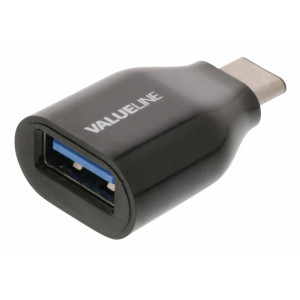 USB3.0 Adaptér USB-A zásuvka– USB-C zástrčka, černý