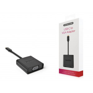 Adaptér USB-C USB-C Male - VGA (F) Černá