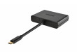 Adaptér USB-C USB-C Male - VGA (F) / HDMI výstup Černá