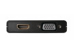 Adaptér USB-C USB-C Male - VGA (F) / HDMI výstup Černá