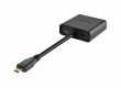 Adaptér High Speed HDMI HDMI Micro konektor - VGA zásuvka + 3,5mm zásuvka / USB Micro B (F) Černá
