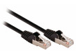 SF/UTP CAT5e síťový kabel zástrčka – zástrčka 0.25 m černý