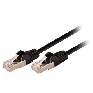 SF/UTP CAT5e síťový kabel zástrčka – zástrčka 2.00 m černý