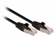 SF/UTP CAT5e síťový kabel zástrčka – zástrčka 7.50 m černý