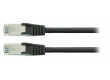 SF/UTP CAT5e síťový kabel zástrčka – zástrčka 7.50 m černý