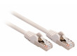SF/UTP CAT5e síťový kabel zástrčka – zástrčka 1.00 m šedý