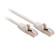 SF/UTP CAT5e síťový kabel zástrčka – zástrčka 3.00 m šedý