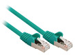 SF/UTP CAT5e síťový kabel zástrčka – zástrčka 20.0 m zelený