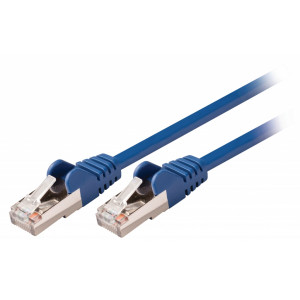SF/UTP CAT5e síťový kabel zástrčka – zástrčka 0.25 m modrý