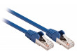 SF/UTP CAT5e síťový kabel zástrčka – zástrčka 5.00 m modrý