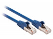 SF/UTP CAT5e síťový kabel zástrčka – zástrčka 1.00 m modrý