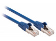SF/UTP CAT5e síťový kabel zástrčka – zástrčka 15.0 m modrý