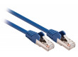 SF/UTP CAT5e síťový kabel zástrčka – zástrčka 20.0 m modrý