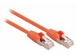 SF/UTP CAT5e síťový kabel zástrčka – zástrčka 1.50 m oranžový
