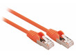 SF/UTP CAT5e síťový kabel zástrčka – zástrčka 2.00 m oranžový