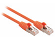 SF/UTP CAT5e síťový kabel zástrčka – zástrčka 20.0 m oranžový