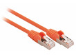 SF/UTP CAT5e síťový kabel zástrčka – zástrčka 7.50 m oranžový