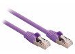 SF/UTP CAT5e síťový kabel zástrčka – zástrčka 30.0 m fialový